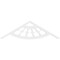 Ekena Millwork Pitch Classic Wagon Wheel Architectural Grade PVC Gable Pediment, 36"W x 10 1/2"H x 1"P (7/12) GPP036X011X100CWW - alternate 4